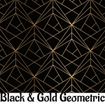 Black & Gold Geometric