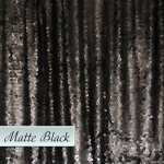 Matte Black Sequins Premium